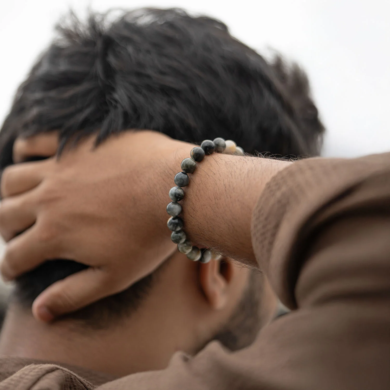 IntuitionCatEyeNaturalStoneBraceletwithMagSnap2Model