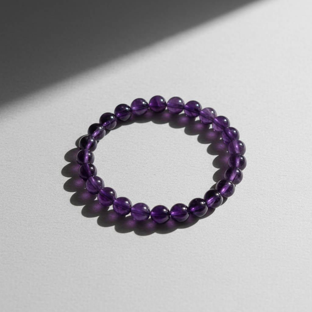 Wellness Amethyst Natural Stone Bracelet